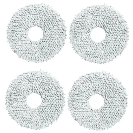 Мікрофіброві накладки (ганчірки) для робот-пилососа Roborock QR 798 White ( QVRRS52-00 / QVRRS02-00 ) 4 шт. - фото 1