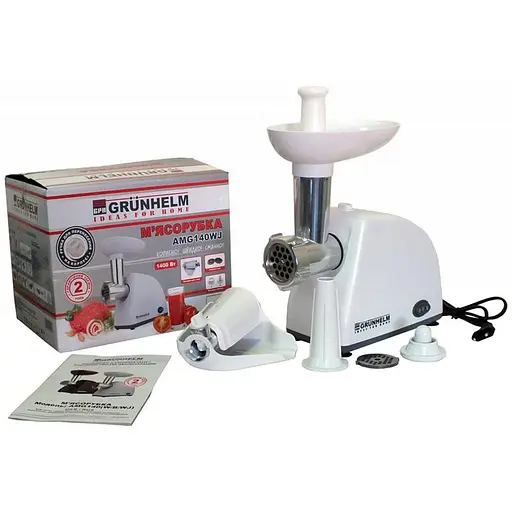 Электромясорубка Grunhelm AMG140W - фото 2