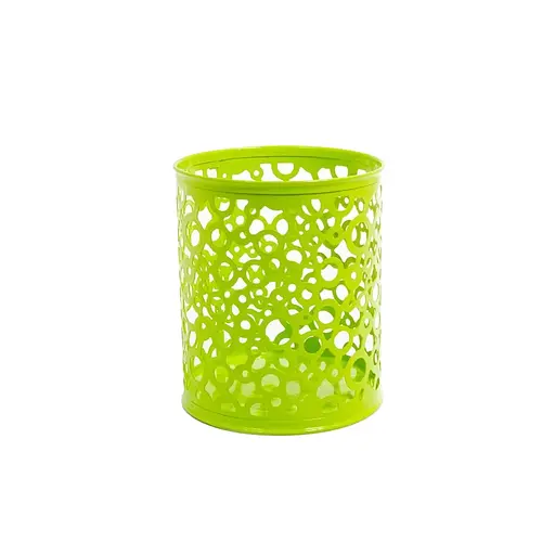 Подставка для ручек металлическая Круглая Кружочки, 8x10 см - фото 4