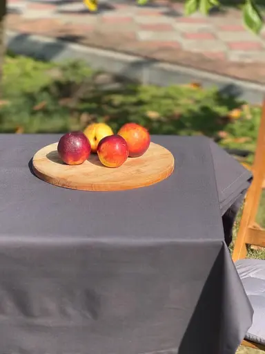 Водовідштовхувальна скатертина Мокрий асфальт 240х120 см (+ 6 серветок 30х40) - фото 3