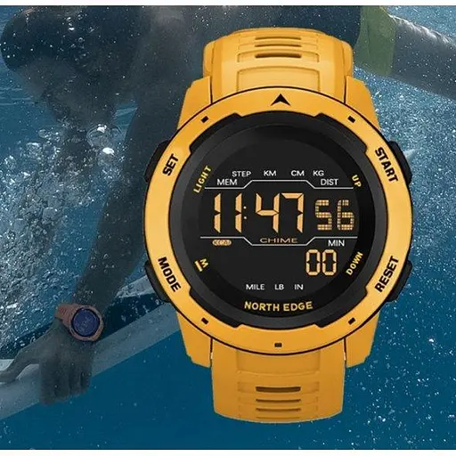 Тактические часы North Edge Mars Pro Yellow 5Bar - фото 3