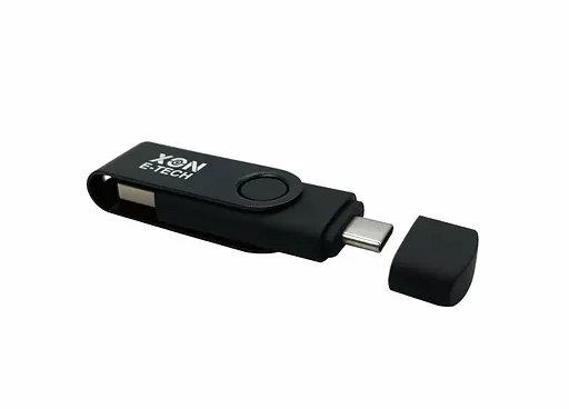 Флеш-накопитель XON FlashDrive DuoConnect 256GB (USB 2.0 + USB Type-C) Черный (FX2DR256PB 4067) - фото 5