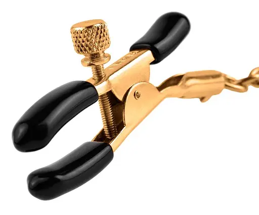 Затискачі для сосків Fetish Fantasy Gold Chain Nipple Clamps 32 см золотий - фото 2