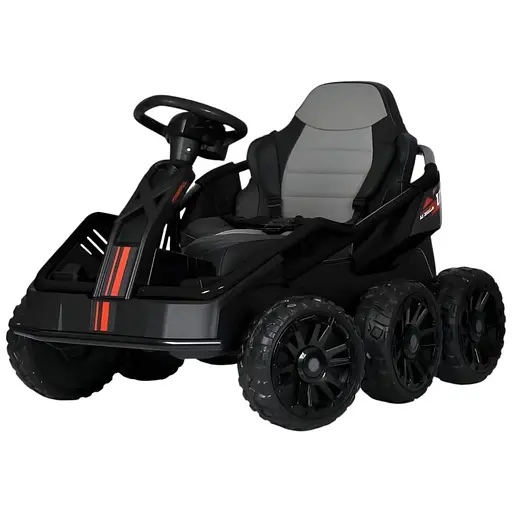 Електромобіль дитячий Bambi Карт M 5765EBLR-2 на шести колесах та шкіряним сидінням