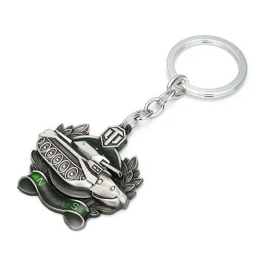 Брелок медаль GeekLand Dumitru Думітру Світ танків WoT World of Tanks срібло WoT 21.97.092 - фото 1