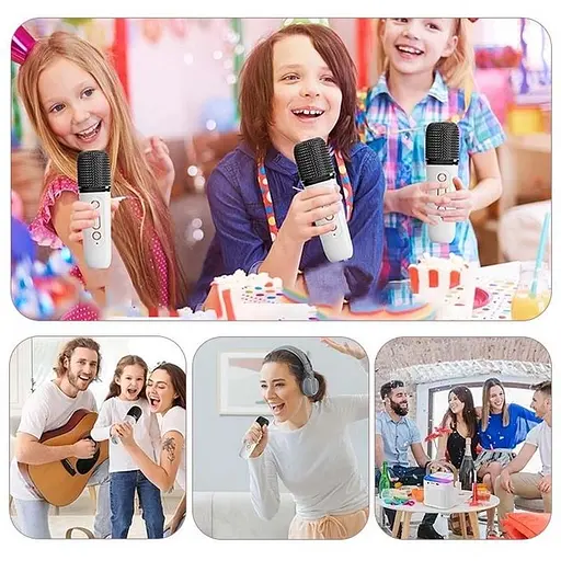 Бездротова акустика Grand з 2 мікрофонами Bluetooth Y1 караоке-система - фото 6