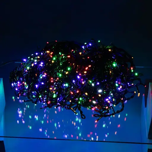 Вулична гірлянда Бахрома GarlandoPro 50 м 840 LED чорний дріт Мультиколор 50MBML - фото 2