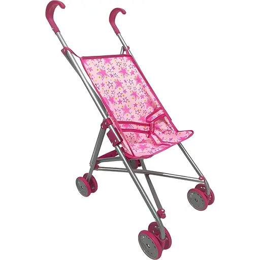 Коляска-трость для куклы Melobo 9302W розовая