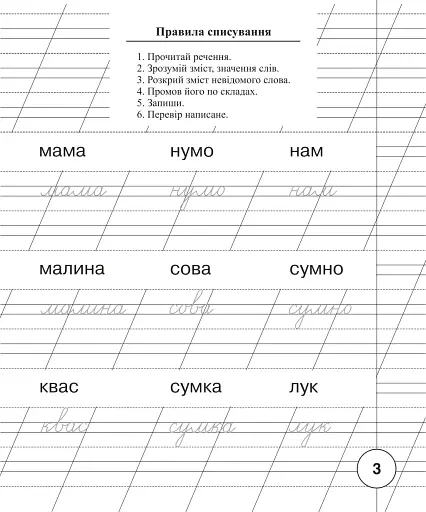 Українська мова. 1 клас. Зошит для списування - фото 2