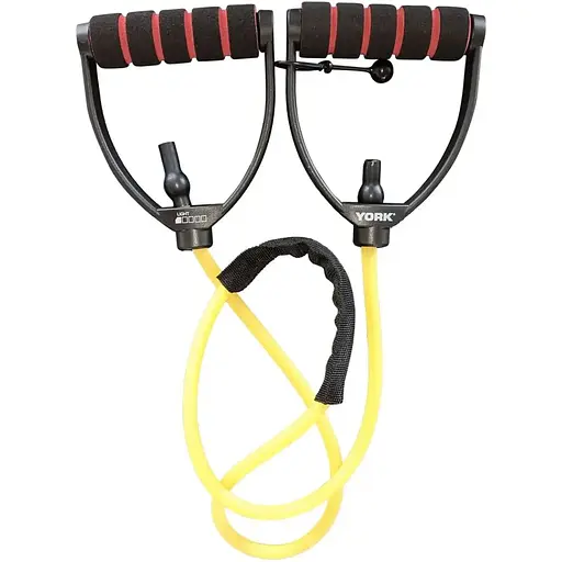 Эспандер трубчатый с ручками York Fitness 2-5кг, желтый
