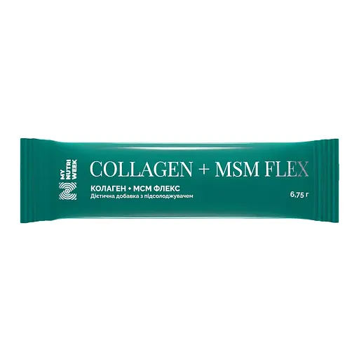 Колаген + МСМ Флекс, Collagen + MSM Flex, My Nutri Week, 1 саше 6.75 г (MNW-533105) - фото 1