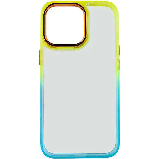 Чохол Epik TPU+PC Fresh sip series для Apple iPhone 13 Pro Max 6.7 Бірюзовий/Помаранчевий - фото 2