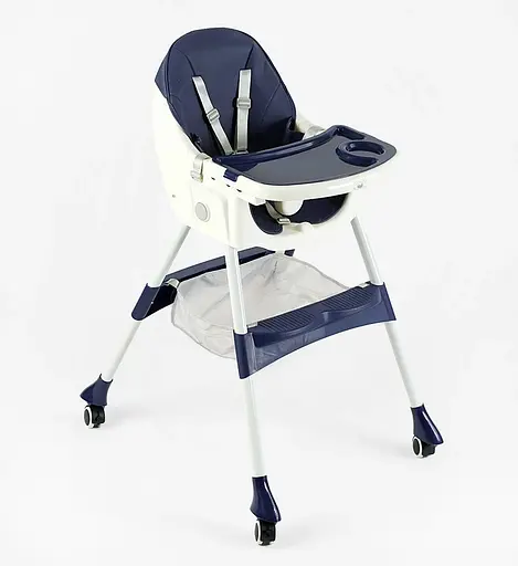 Стільчик для годування FR-20516 Toti сталева конструкція, матеріал тканини PU, 4 колеса, в коробці (6989241360026) - фото 1