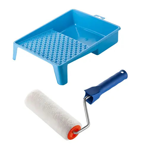 Валик "Велюр" 180х45 мм з ручкою та ванночка Polax (770-184) - фото 1