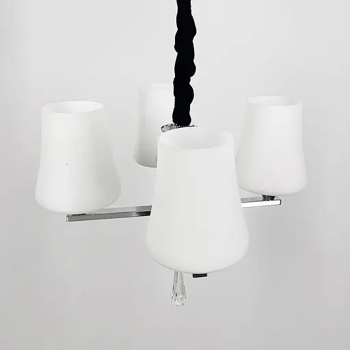 Елегантна підвісна люстра на 4 білих плафони | Арт. 9993/4 | Line F - фото 1