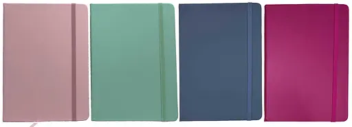 Блокнот, А5, на резинке, кожзаменитель Деловой, 70 г/м², клетка (в ассортименте) - фото 2