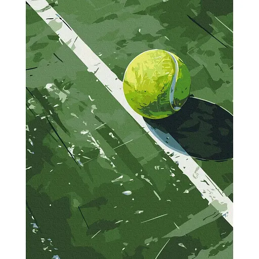 Картина за номерами на підрамнику Brushme Тенісний м’яч