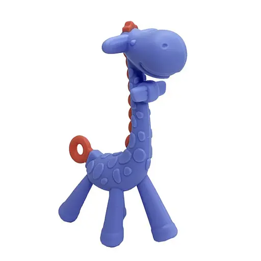 Силіконовий прорізувач "Жираф" MGZ-0416(Violet) у футлярі