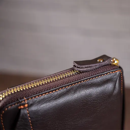 Кожаный клатч мужской Vintage 22,5х12х4 см sum0012742 - фото 8