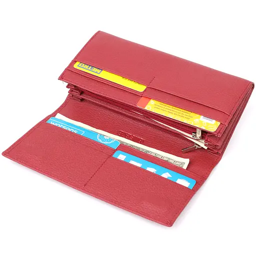 Жіночий місткий гаманець із натуральної шкіри ST Leather 19х9х3 см acs0029672 - фото 7