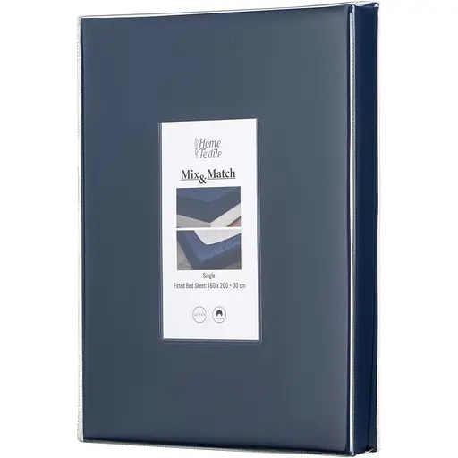 Простирадло на резинці Ardesto Mix&Match, 160х200+30см, 100% бавовна, сатин, синій (ART1620FSN) - фото 1