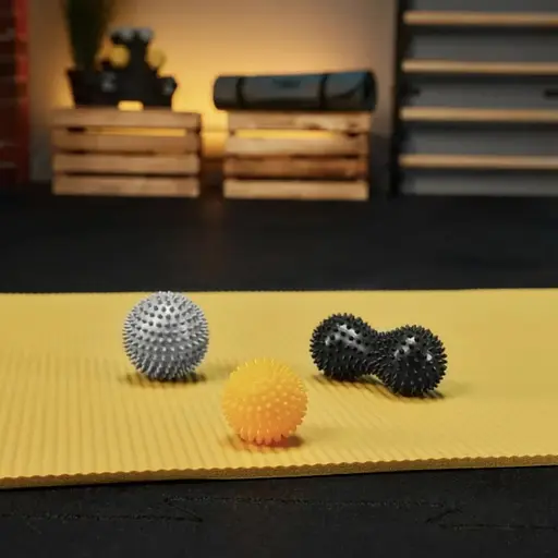 Набор массажных мячей Trex Sport TX-003MSB 3в1 для йоги и фитнеса PVC - фото 6