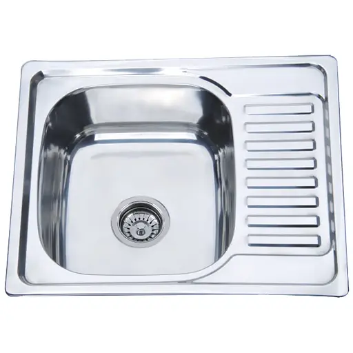 Кухонная мойка Zerix Z5848-08-180E satin ZS0570, Нержавеющая сталь - фото 1