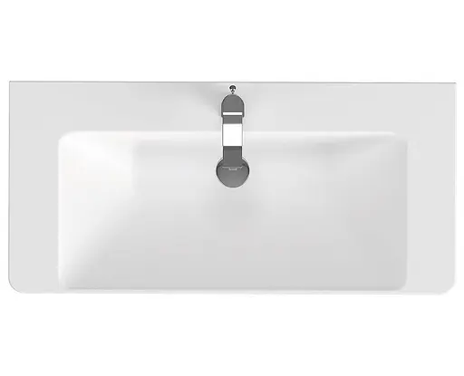 Тумба для ванной комнаты Cersanit Lara CET В393 с раковиной Mille 100 см Орех S801-365 30412 - фото 4