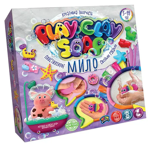 Набір творчості Пластилінове мило Play Clay Soap великий, рос, Danko Toys