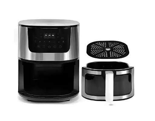 Аерофритюрниця сенсорна Gold Diamond TK-003010 8 л безмасляна повітряна 4000 Вт Чорний - фото 3