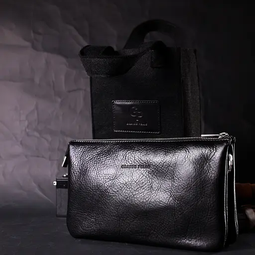 Кожаная женская сумка Grande Pelle 26х15.5х3 см sum0023601 - фото 9