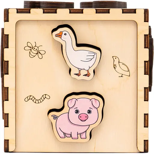 Кубик-сортер GoodPlay Фермерский мир (CUB-4-006) - фото 7