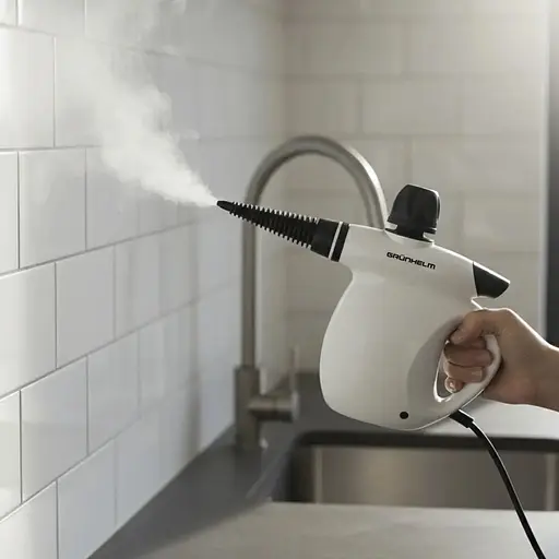 Пароочиститель ручной Grunhelm GSTC351 бойлер 350 мл 9 аксессуаров (146004) - фото 11