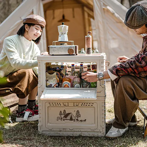 Туристичний складний контейнер ящик Naturehike CNH22SN019 50л + 5л (Світло-сірий) - фото 5