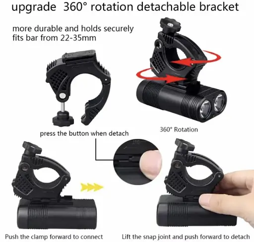Велосипедный фонарь Y12Pro-2XPE + индикация заряда + microUSB + 5 режимов - фото 3