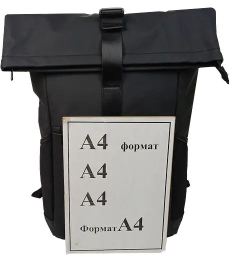 Прорезиненный молодежный рюкзак 18L Rolltop-Rucksack черный LS sum0028840 - фото 9