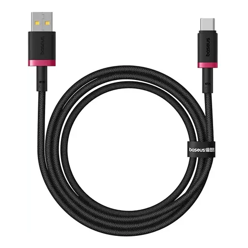 Кабель Baseus Dura Series Fast Charging Cable USB to Type-C 60W 2 м Червоний+чорний - фото 3