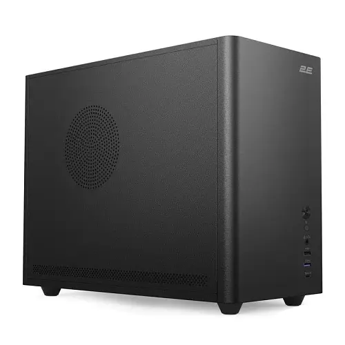 Корпус 2E Credo V350B, Black, без БЖ, Mid Tower, для Micro ATX / Mini ITX, 1xType-C / 1xUSB 3.0 / 1xUSB 2.0, макс. CPU - 165 мм / VGA - 350 мм, 3x120 мм (2E-V350B)