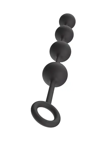 Анальний ланцюжок Heavy Anal Balls L 49 см (чорний) - фото 8