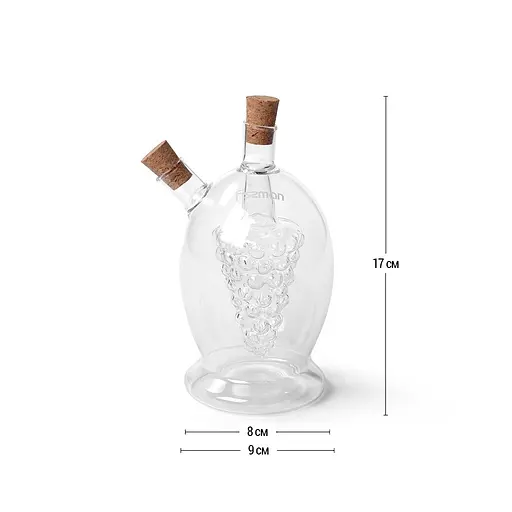 Пляшка для олії та оцту Fissman 2-в-1, 420 мл (9440) - фото 3