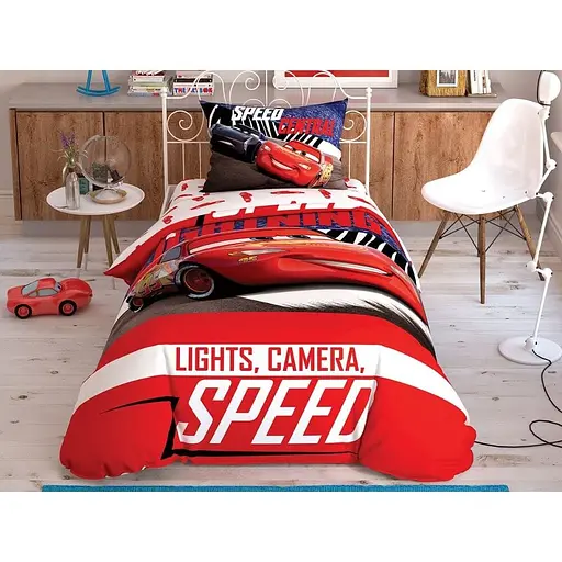 Комплект постельного белья TAC Disney Cars Spectator Полуторный Разноцветный 000229607