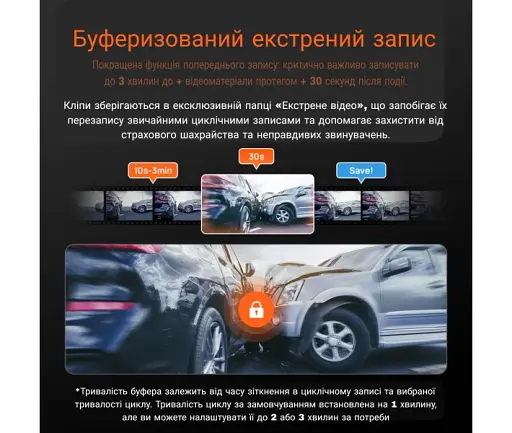 Автомобільний відеореєстратор 70mai Dash Cam 4K A810S-випуск - фото 5
