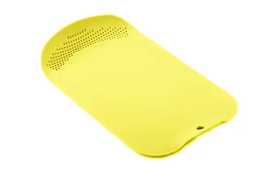 Дошка обробна пластикова для нарізування м'яса, риби, овочів і фруктів зі зливом 38х24 см, A-plus Жовтий 85057 - фото 2