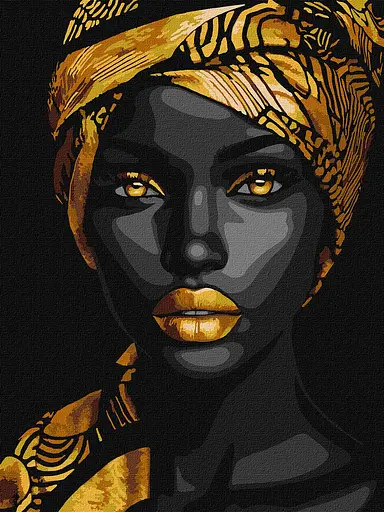 Набор для рисования по номерам "Золота витонченість" з фарбами металік extra Ideyka 30х40 см КНО8497