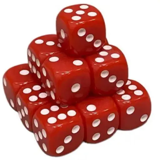 Настольная игра Games 7 Days Кубик D6 с точками (красный) , 1 шт. (g7dd6dotsred) - фото 1