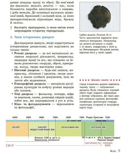 Історія України. Всесвітня історія. 6 клас. Підручник - фото 4