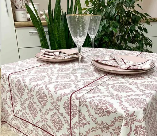 Доріжка Прованс Avantime Версаль, 140х40 см, бордовий (17307) - фото 3