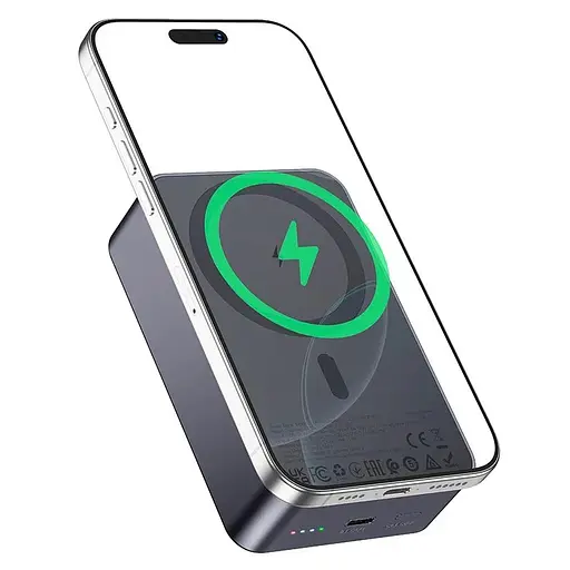 Аккумулятор портативный Hoco J160B Original PD 20W magnetic power bank 20000mAh беспроводная зарядка - фото 5