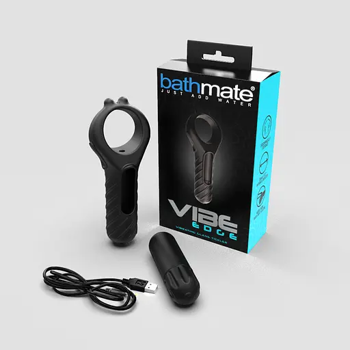 Эрекционное кольцо с вибропулей Bathmate Vibe Edge, перезаряжаемое, 10 режимов - фото 2