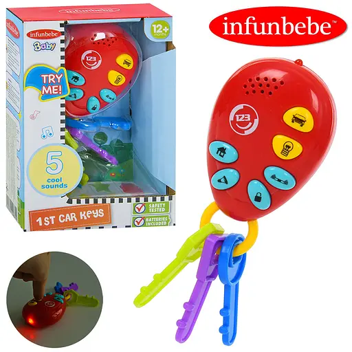 Игра для малышей Брелок с ключами, LS010C, 11 см, с музыкальными и световыми эффектами. - фото 2